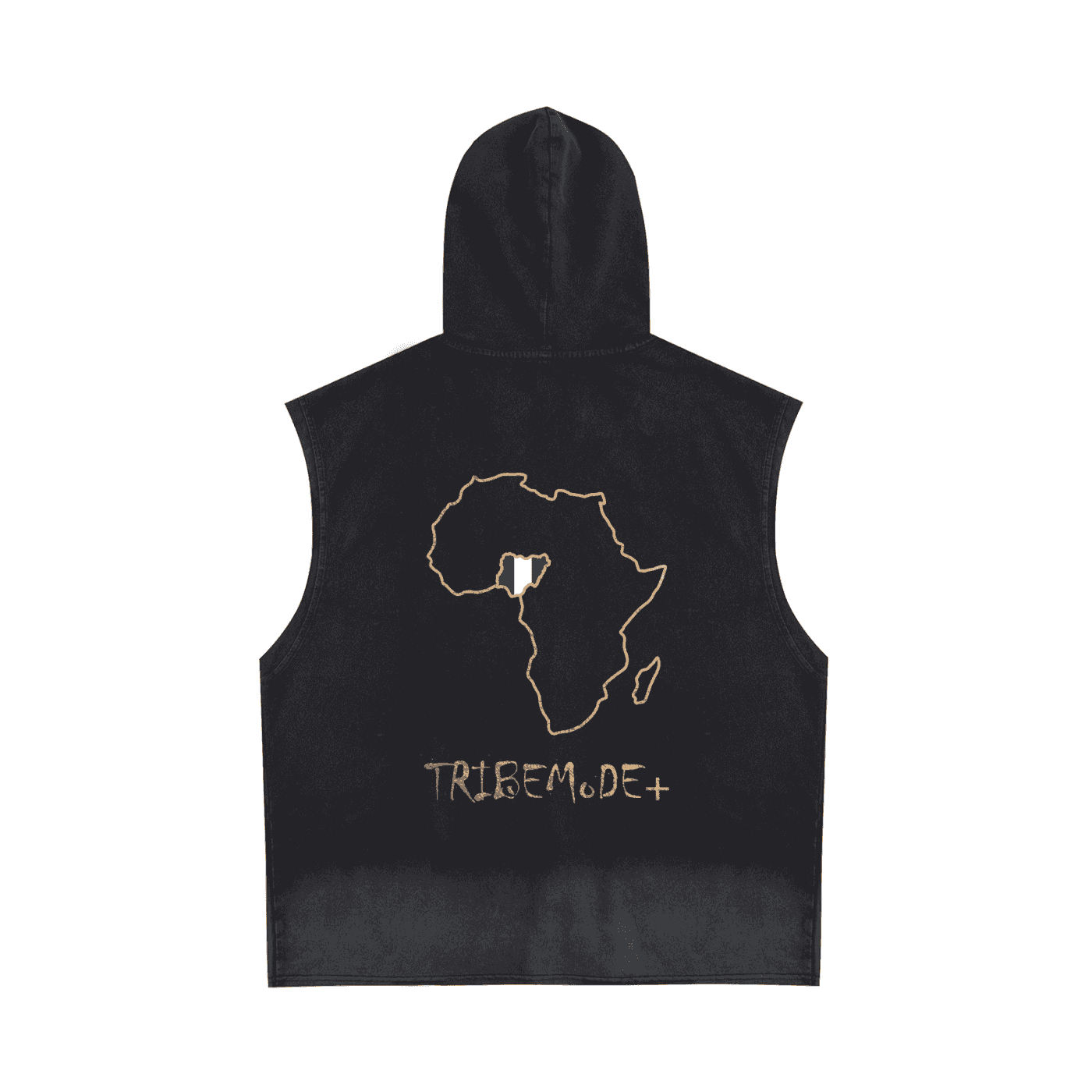 Vintage Washed Zip-Up Hooded Tank Top - Tribemodeplus