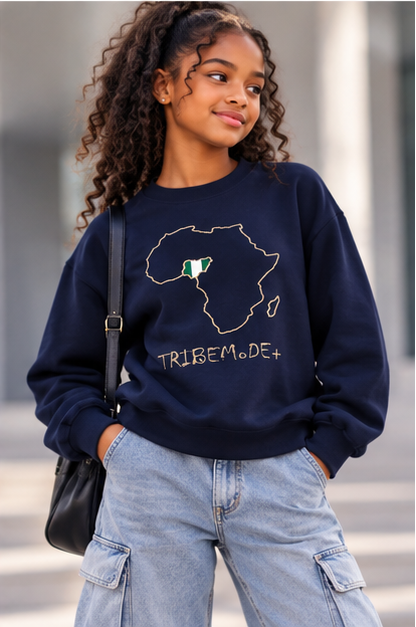 Nigeria Kids' Sweatshirt — Essential Fleece