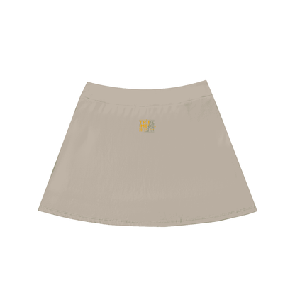 High-Waist Pocketed A-Line Skirt - Tribemodeplus