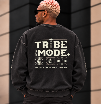 Nigeria Oversized Sweatshirt — Snow Washed