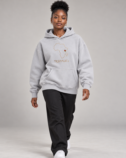 Kenya Oversized Hoodie — Snow Wash Fleece