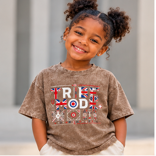 United Kingdom Snow Washed Kids' T-Shirt
