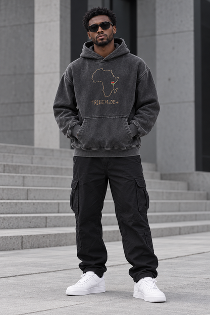 Kenya Oversized Hoodie — Snow Wash Fleece