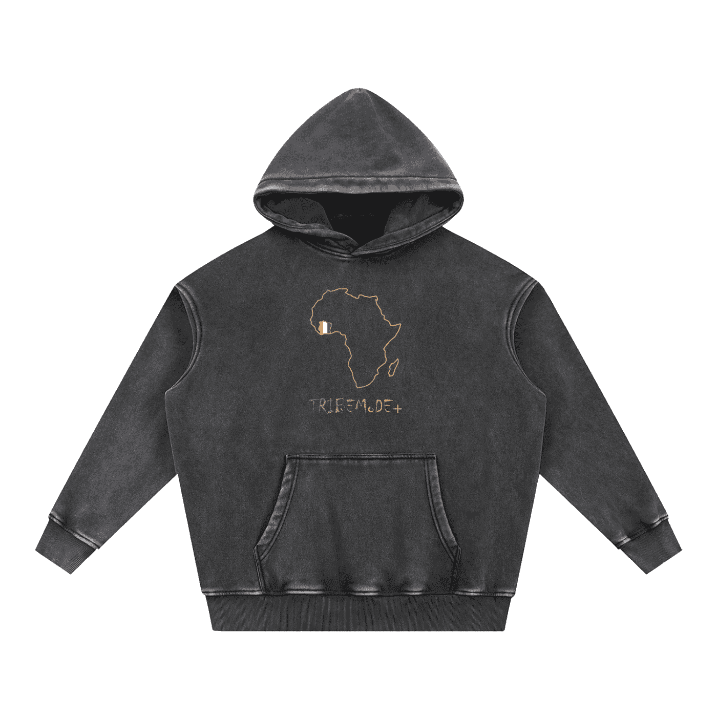 Snow Wash Fleece Oversize Hoodie - Tribemodeplus