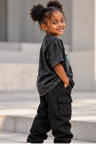 Nigeria Kids' T-Shirt — Snow Washed