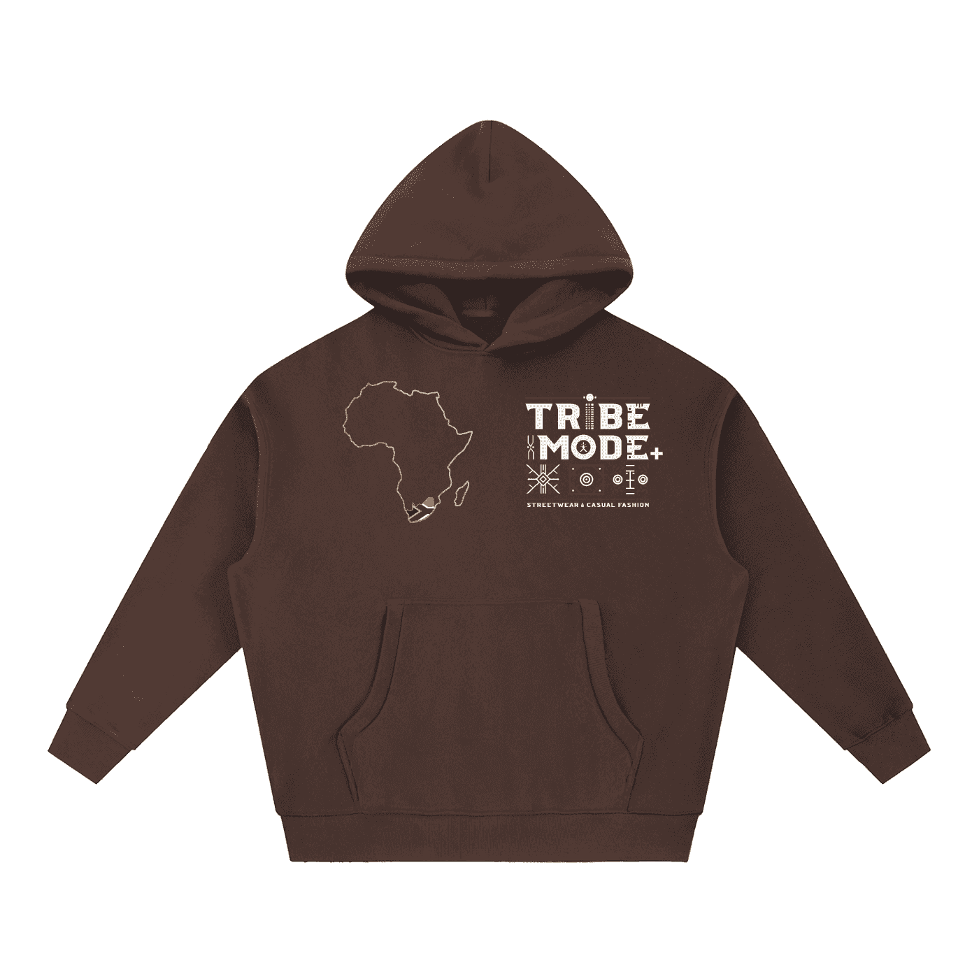 Essential Oversized Boxy Fit Fleece Hoodie - Tribemodeplus