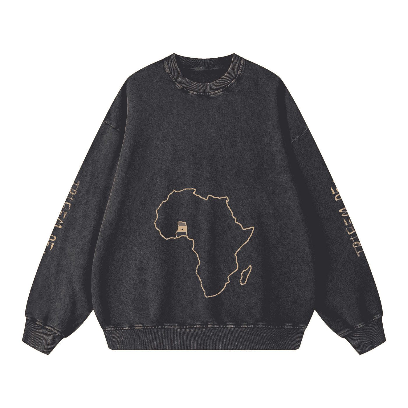 Snow Washed Oversized Sweatshirt - Tribemodeplus