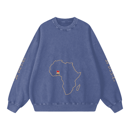 Snow Washed Oversized Sweatshirt - Tribemodeplus