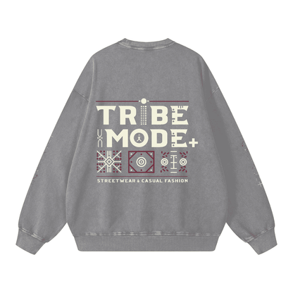 Snow Washed Oversized Sweatshirt - Tribemodeplus