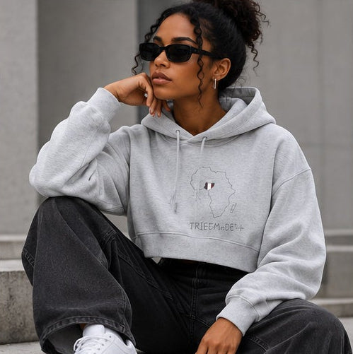 Nigeria Cropped Hoodie — Essential