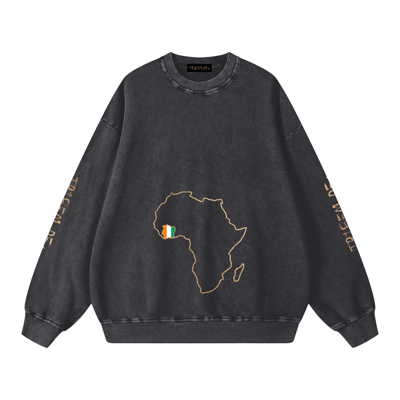 Snow Washed Oversized Sweatshirt - Tribemodeplus