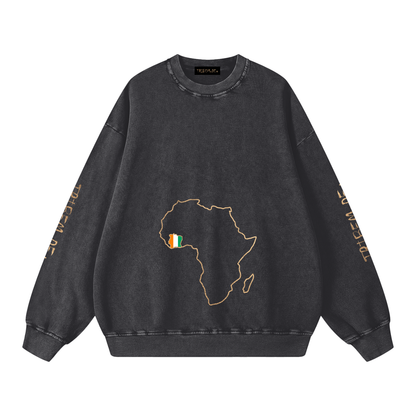 Snow Washed Oversized Sweatshirt - Tribemodeplus