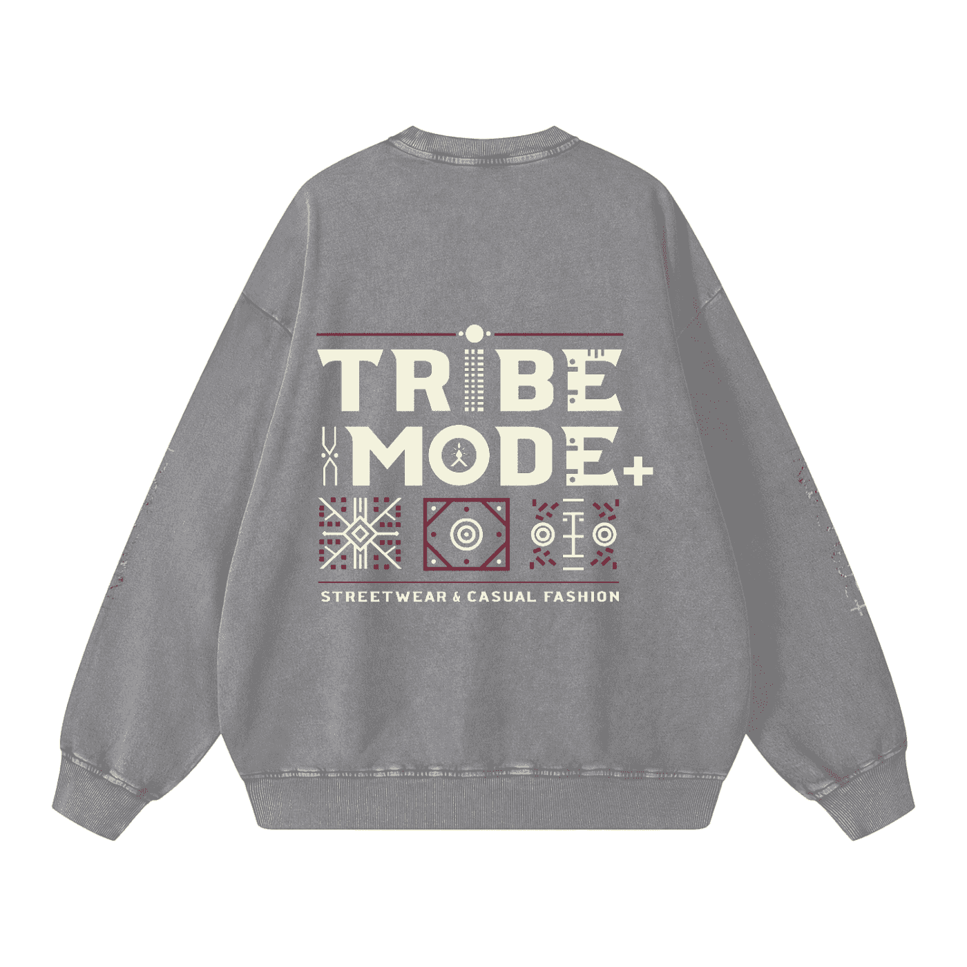 Snow Washed Oversized Sweatshirt - Tribemodeplus