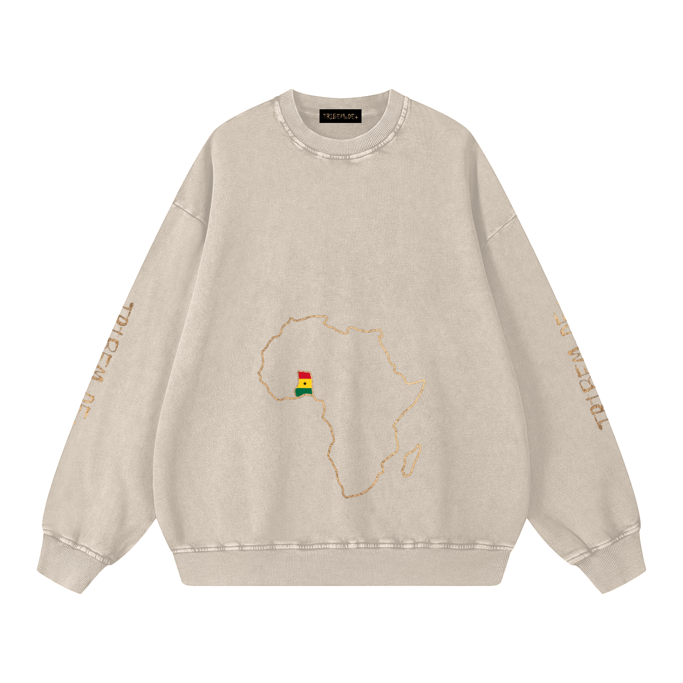 Snow Washed Oversized Sweatshirt - Tribemodeplus