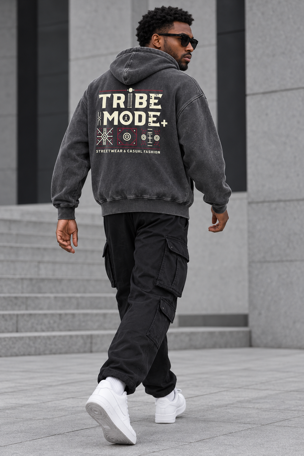 Kenya Oversized Hoodie — Snow Wash Fleece