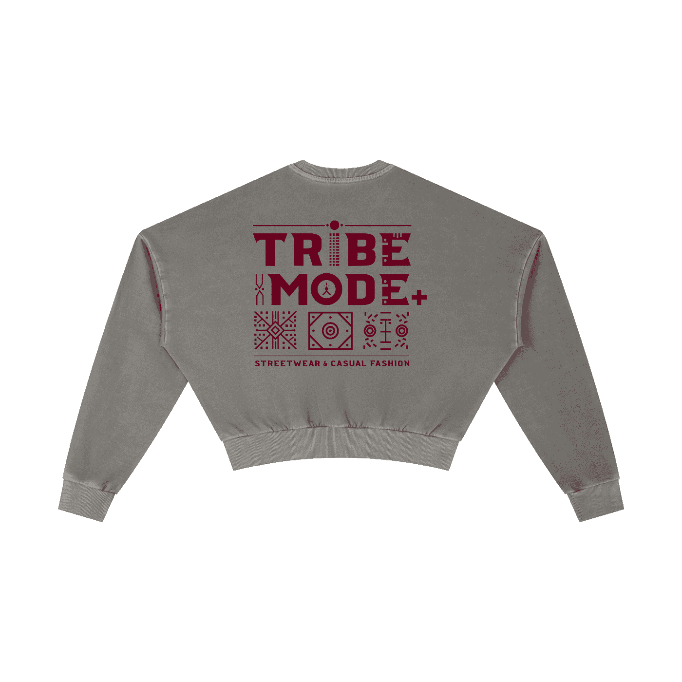 Vintage Washed Cropped Sweatshirt - Tribemodeplus