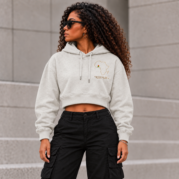 Ghana Cropped Hoodie — Essential