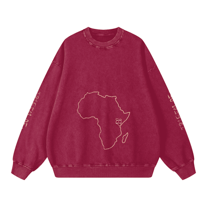 Snow Washed Oversized Sweatshirt - Tribemodeplus