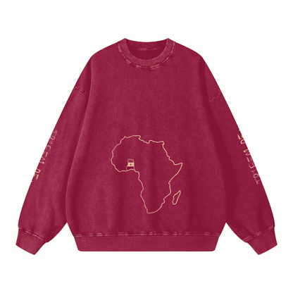 Snow Washed Oversized Sweatshirt - Tribemodeplus