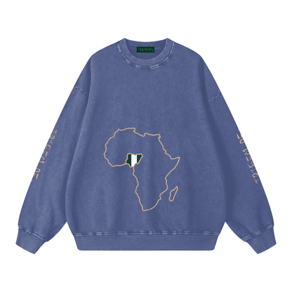 Snow Washed Oversized Sweatshirt - Tribemodeplus