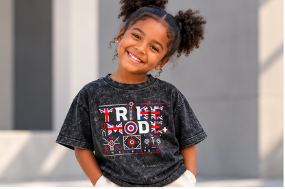 United Kingdom Snow Washed Kids' T-Shirt