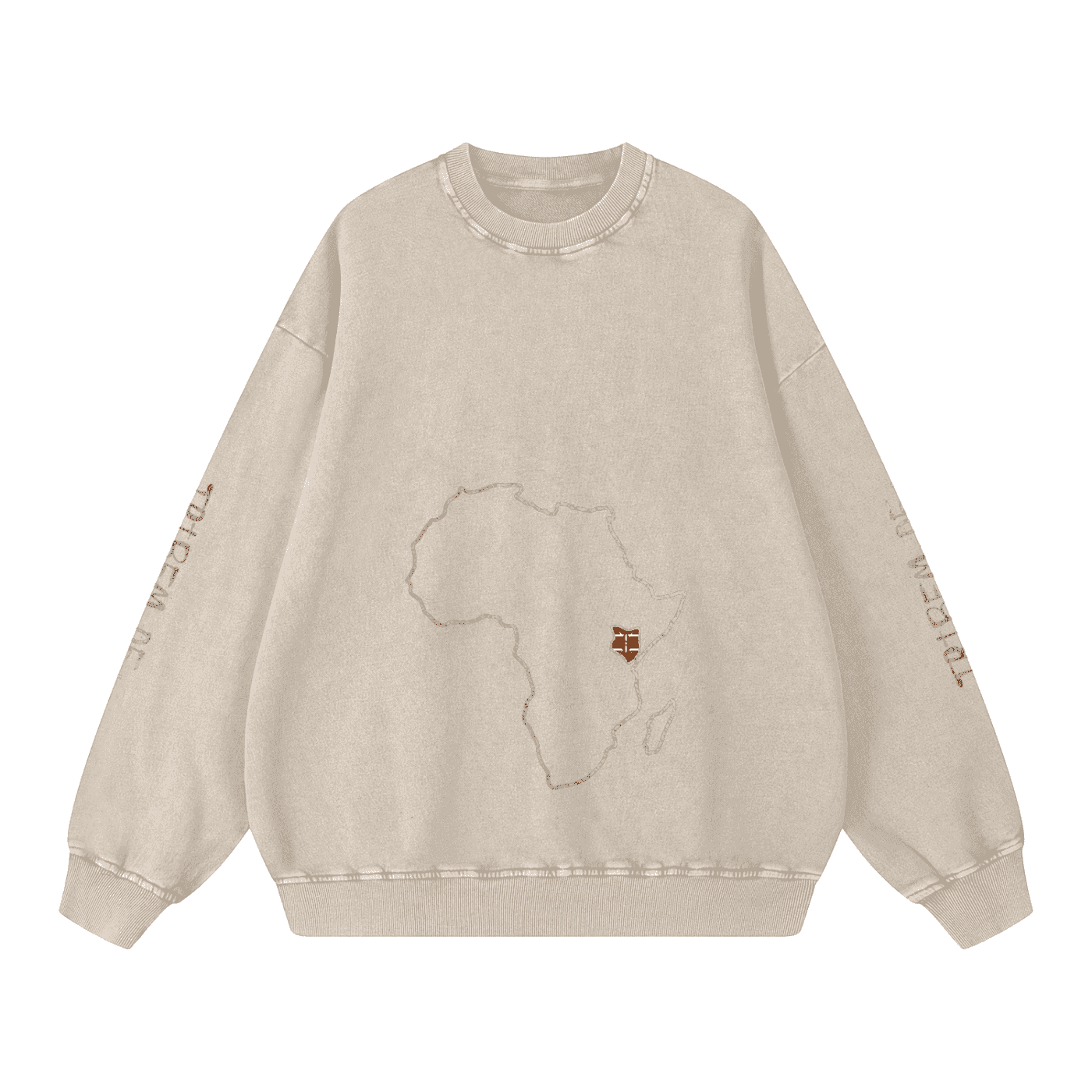 Snow Washed Oversized Sweatshirt - Tribemodeplus