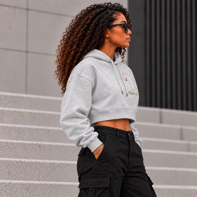 Ghana Cropped Hoodie — Essential