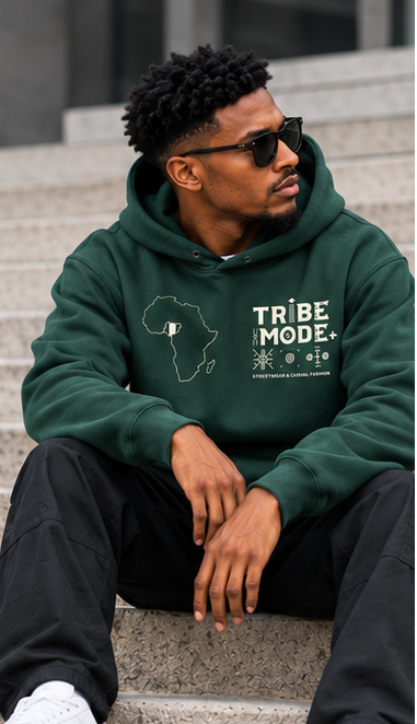 Nigeria Fleece Hoodie — Essential Oversized Boxy Fit
