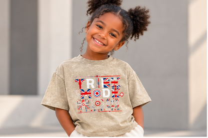 United Kingdom Snow Washed Kids' T-Shirt