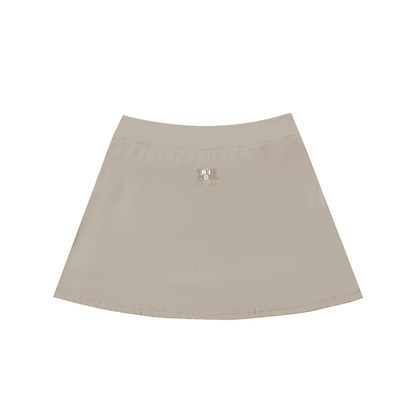 High-Waist Pocketed A-Line Skirt - Tribemodeplus
