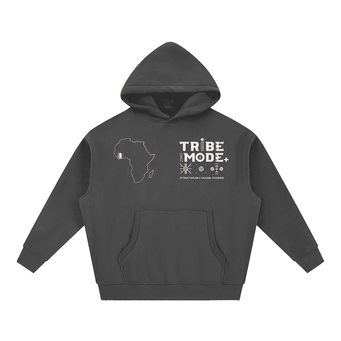 Essential Oversized Boxy Fit Fleece Hoodie - Tribemodeplus