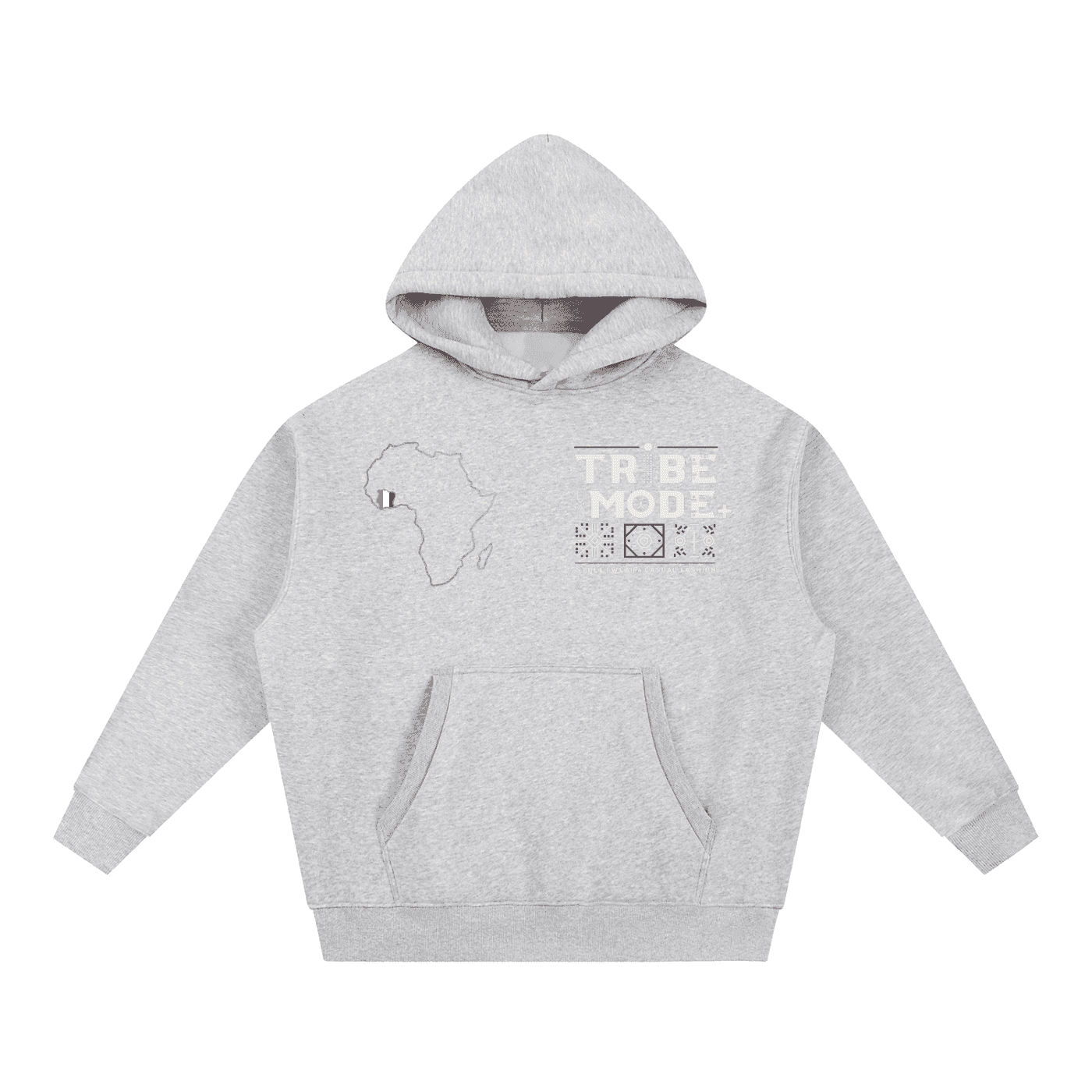 Essential Oversized Boxy Fit Fleece Hoodie - Tribemodeplus