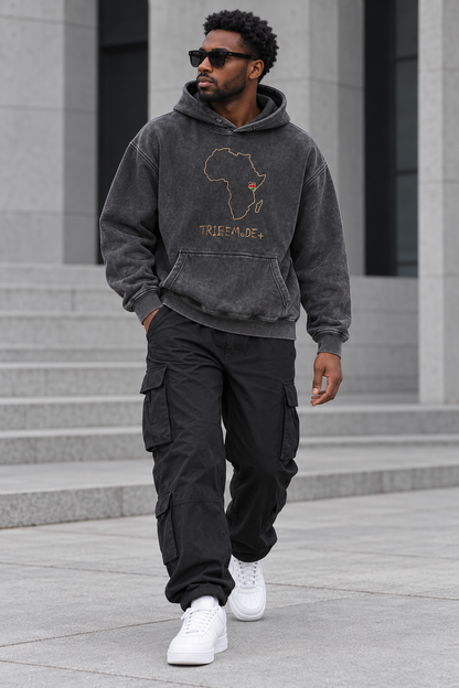 Kenya Oversized Hoodie — Snow Wash Fleece