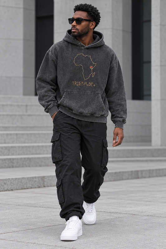 Kenya Oversized Hoodie — Snow Wash Fleece