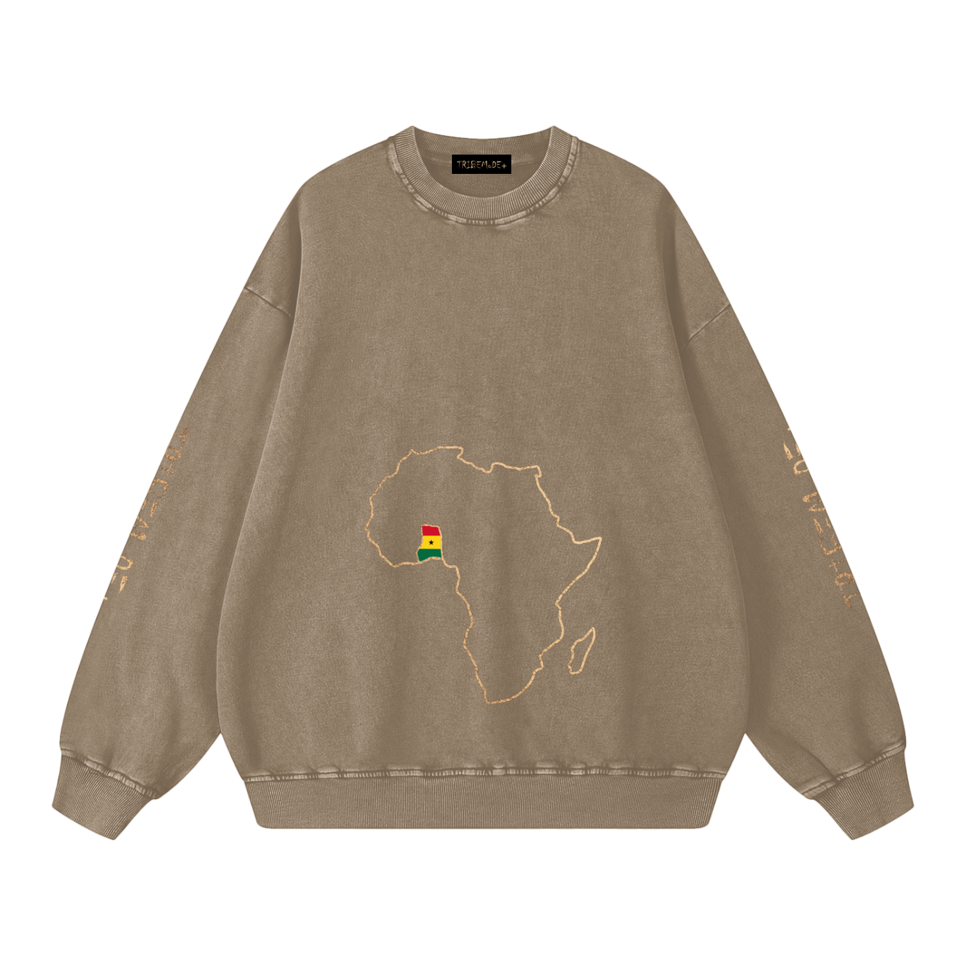 Snow Washed Oversized Sweatshirt - Tribemodeplus
