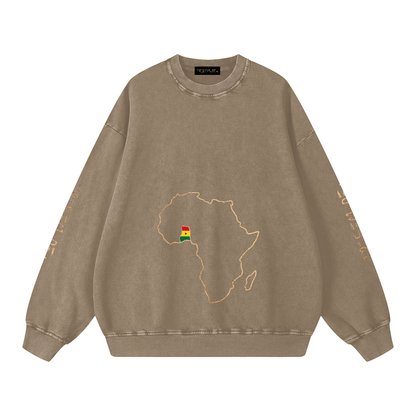 Snow Washed Oversized Sweatshirt - Tribemodeplus