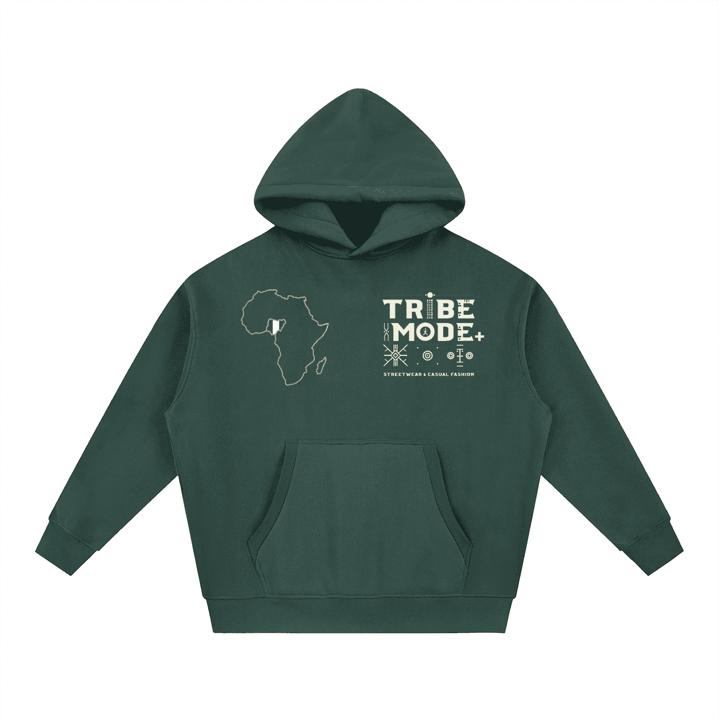 Essential Oversized Boxy Fit Fleece Hoodie - Tribemodeplus