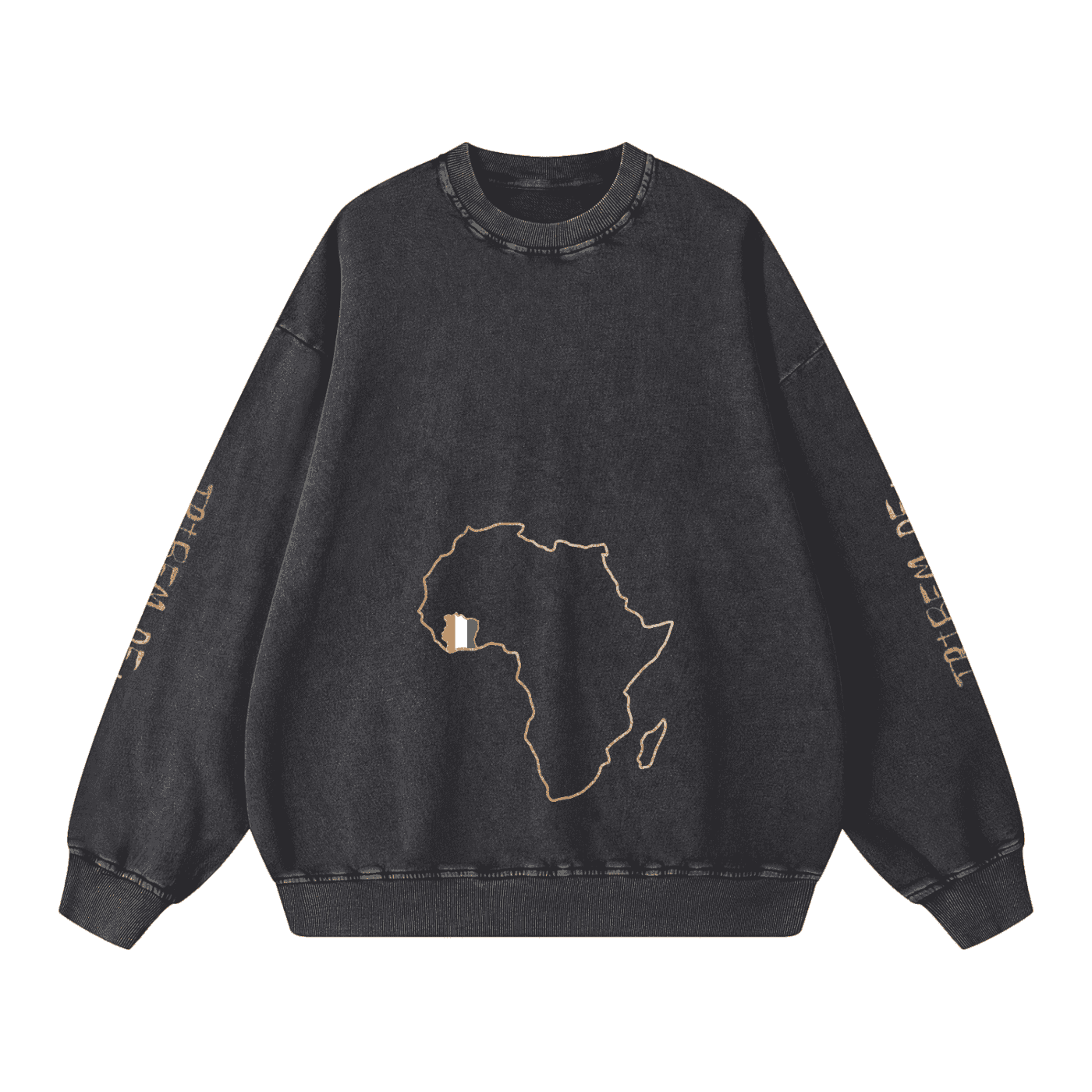 Snow Washed Oversized Sweatshirt - Tribemodeplus