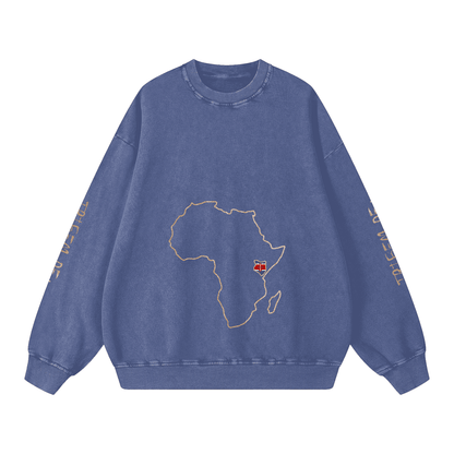 Snow Washed Oversized Sweatshirt - Tribemodeplus