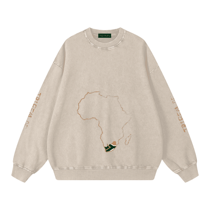 Snow Washed Oversized Sweatshirt - Tribemodeplus