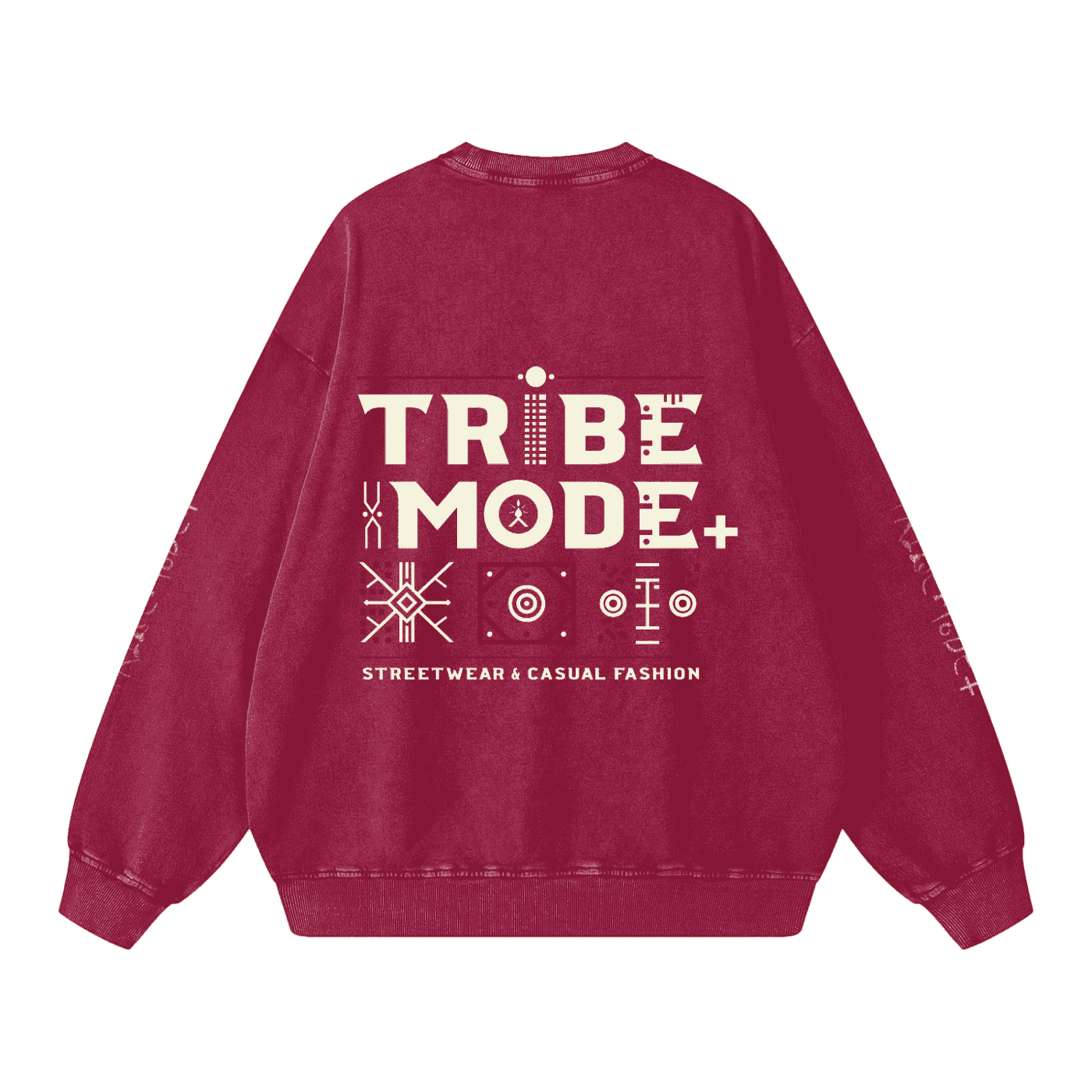 Snow Washed Oversized Sweatshirt - Tribemodeplus