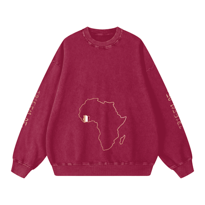 Snow Washed Oversized Sweatshirt - Tribemodeplus