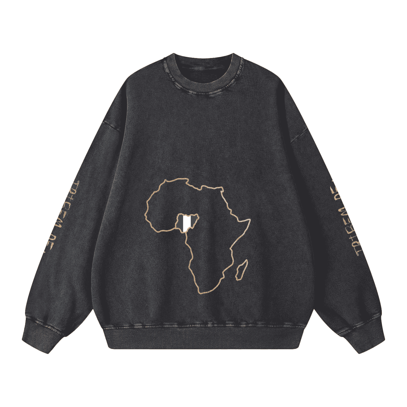 Snow Washed Oversized Sweatshirt - Tribemodeplus
