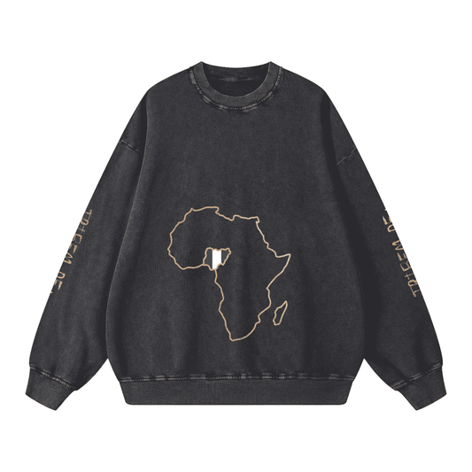 Snow Washed Oversized Sweatshirt - Tribemodeplus