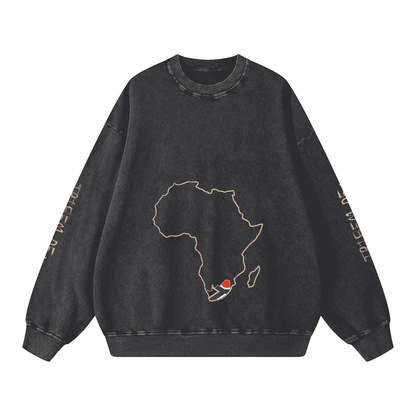 Snow Washed Oversized Sweatshirt - Tribemodeplus