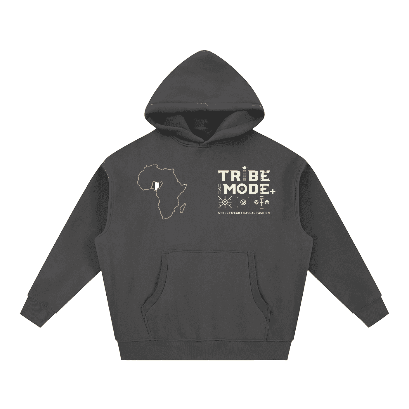 Essential Oversized Boxy Fit Fleece Hoodie - Tribemodeplus