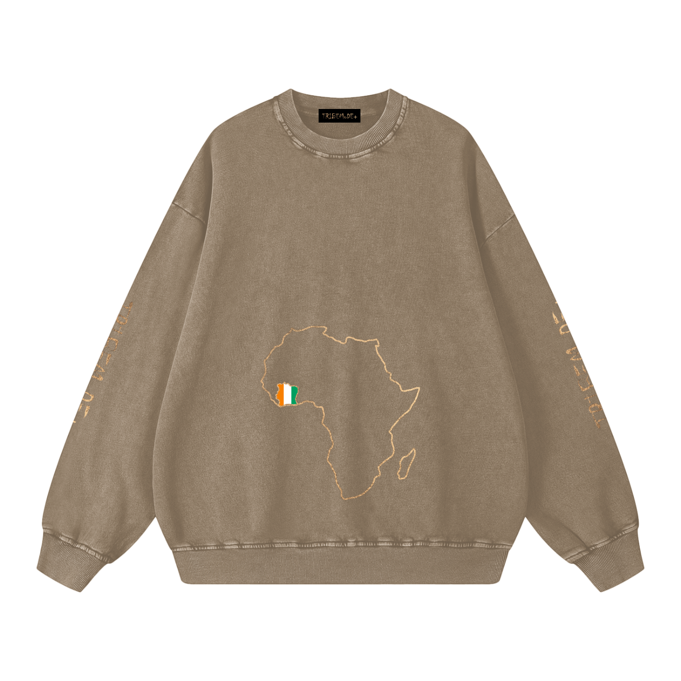 Snow Washed Oversized Sweatshirt - Tribemodeplus