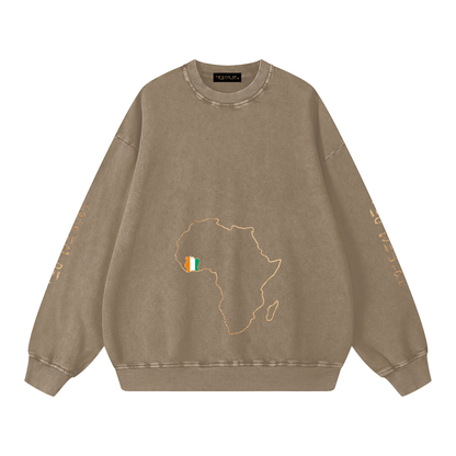 Snow Washed Oversized Sweatshirt - Tribemodeplus