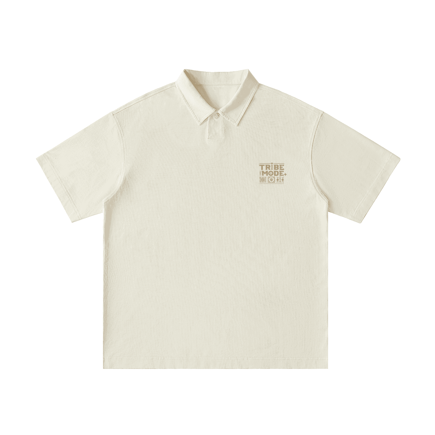 Loose Cotton Short-Sleeve Polo Shirt - Tribemodeplus