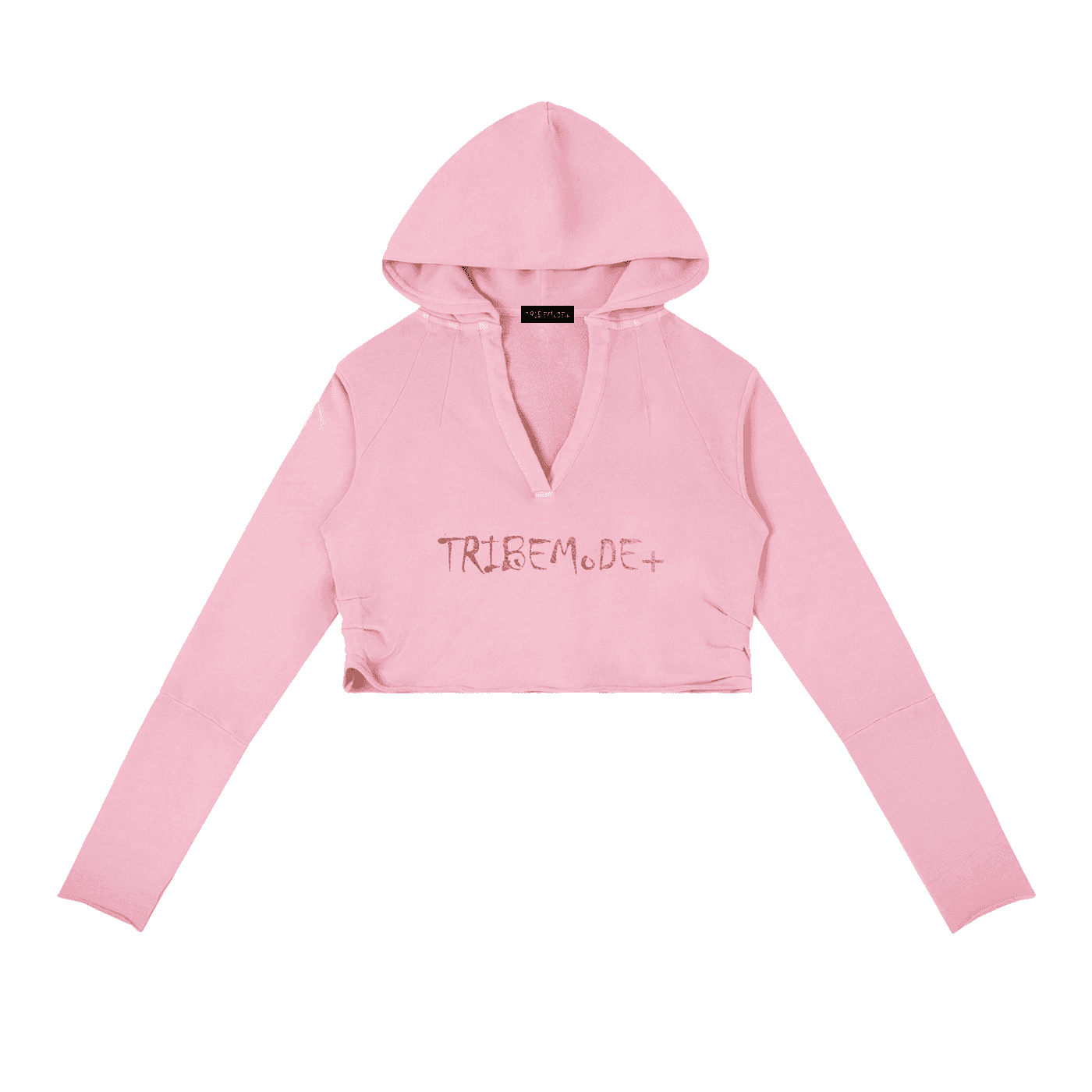 Vintage Washed Raw Edge Hoodie - Tribemodeplus